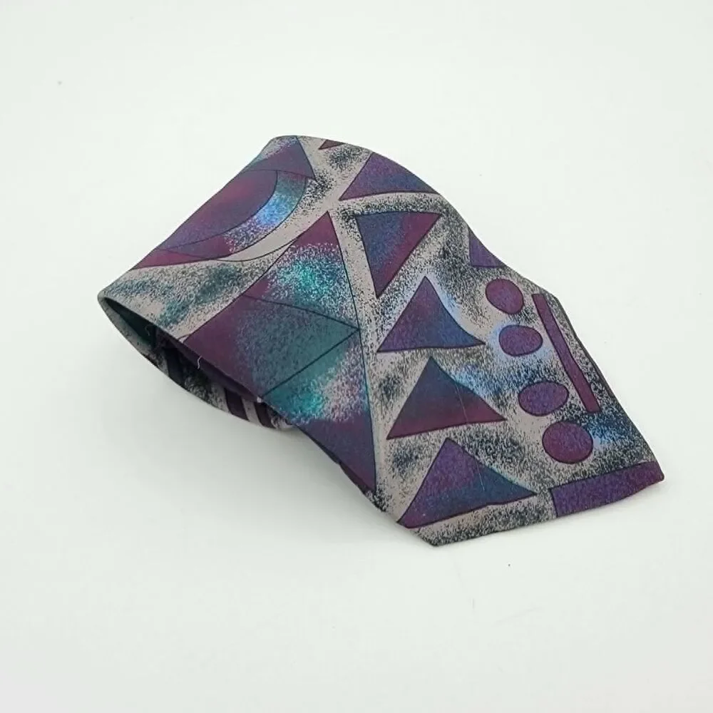 Mens METROPOLIS TIE Polyester Geometric Multicolor 56 x 3.75